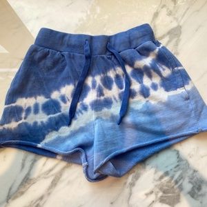 NWT Aqua Shorts- Blue Tie-Dye
